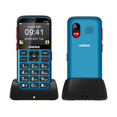 সহজ অপারেশন বয়স্ক মোবাইল ফোন UNIWA V1000 দীর্ঘস্থায়ী 2.31 
