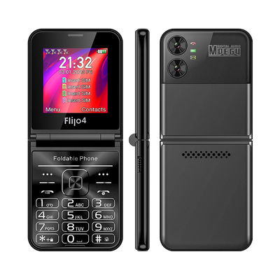 F265 2.55'' 4 সিম কার্ড ফ্লিপ কীপ্যাড মোবাইল ফোন 1400mAh ক্যামেরা এফএম রেডিও 2 জি বৈশিষ্ট্য