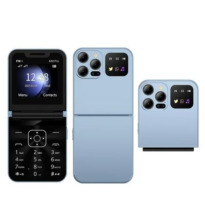 ভালো দাম A50 PRO 2G ফিচার ফোন ফ্লিপ ডিজাইন স্পিড ডায়াল ব্ল্যাকলিস্ট এলইডি ফ্ল্যাশলাইট সংযুক্ত করুন অনলাইন