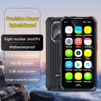ভালো দাম IPS Android12 6+128GB 3000mAh MAXO Rugged Smartphone IP68 Mini Waterproof 3.88 '' অনলাইন