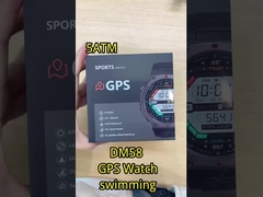DM58-GPS জিংক অ্যালোয় জিপিএস স্মার্ট ওয়াচ 5ATM BLE 5.3 500mAh ব্যাটারি ওয়াটারপ্রুফ স্পোর্ট ওয়াচ