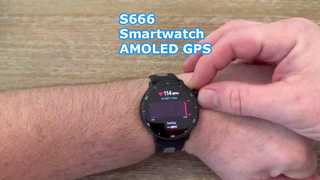 S666 স্মার্টওয়াচ AMOLED GPS ব্লুটুথ কল